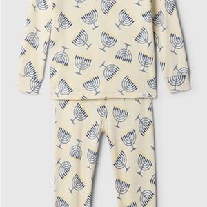 Baby Gap Festive Hanukkah pajamas.
